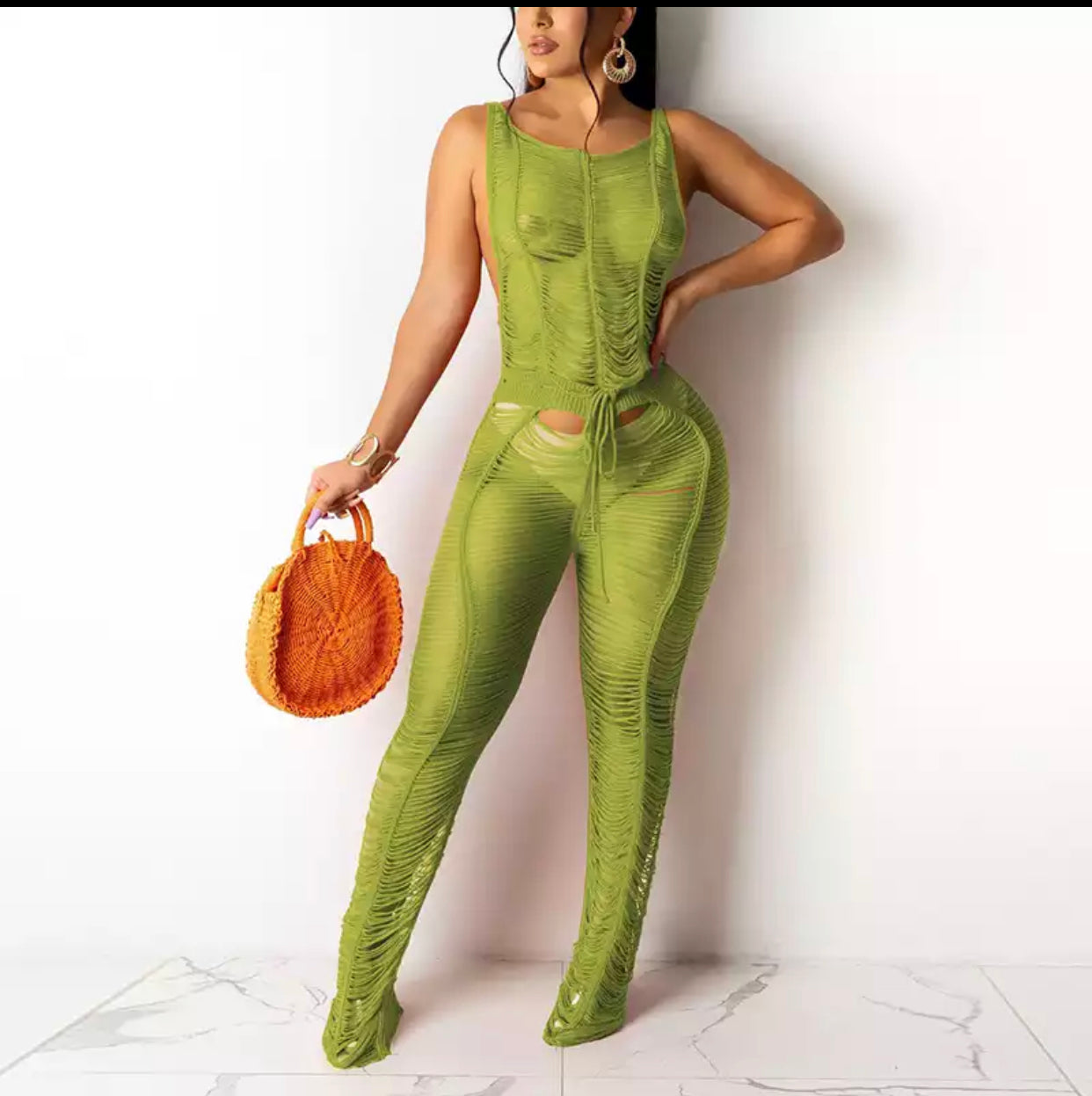Mesh jumpsuit